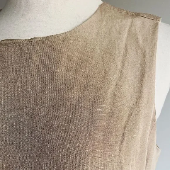 BANANA REPUBLIC | Linen Blend Peplum Utility Dress | Multiple Sizes - Picture 13 of 14